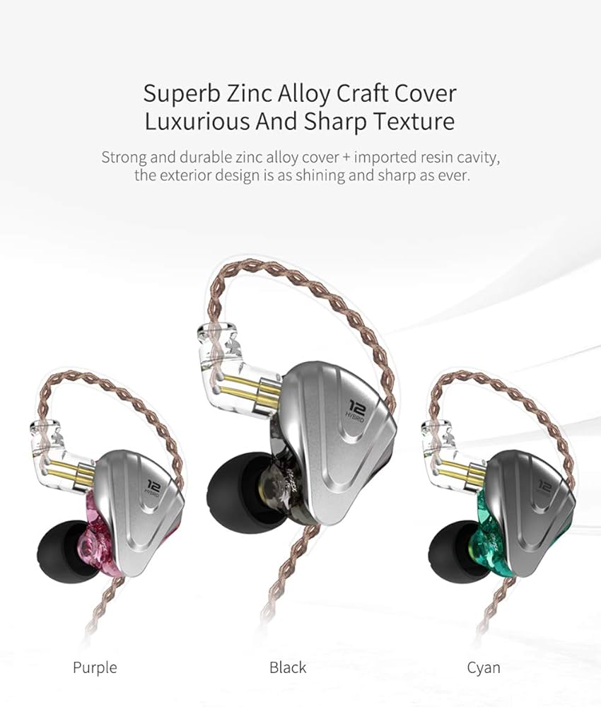 Amazon.co.jp: KZ ZSX 1DD+5BAハイブリッドHiFiステレオノイズ